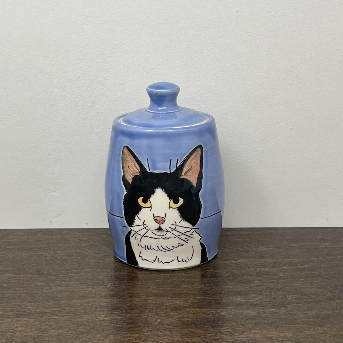 Custom Pet Urn SMALL in BLUE Glaze